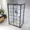Milano Barq - Black Grid Corner Sliding Door Shower Enclosure with Tray - Choice of Sizes and Side Panel