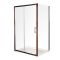 Milano Eris - Copper Corner Sliding Door Shower Enclosure with Tray - Choice of Sizes