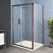 Milano Eris - Copper Corner Sliding Door Shower Enclosure with Tray - Choice of Sizes