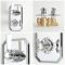 Milano Elizabeth - Chrome and White Traditional Thermostatic Shower with Ceiling Mounted Round Shower Head (1 Outlet)