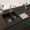 Harlyn Daymer - 1.5 Bowl Granite Kitchen Sink with Reversible Drainer - Choice of Finish