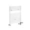 Milano Arno Dual Fuel - White Bar on Bar Heated Towel Rail - 730mm x 450mm