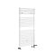 Milano Arno Dual Fuel - White Bar on Bar Heated Towel Rail - 1190mm x 600mm