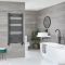 Milano Neva Dual Fuel - Anthracite Heated Towel Rail - 1188mm x 500mm