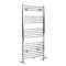 Milano Neva Dual Fuel - Chrome Heated Towel Rail - 1188mm x 500mm