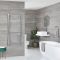 Milano Neva Dual Fuel - Chrome Heated Towel Rail - 1188mm x 500mm
