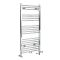 Milano Neva Dual Fuel - Chrome Heated Towel Rail - 1188mm x 600mm