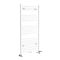 Milano Neva Dual Fuel - White Heated Towel Rail - 1188mm x 600mm