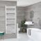 Milano Neva Dual Fuel - White Heated Towel Rail - 1600mm x 600mm