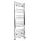 Milano Neva Dual Fuel - Chrome Heated Towel Rail - 1785mm x 600mm
