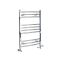 Milano Kent Dual Fuel - Chrome Curved Heated Towel Rail - 800mm x 500mm