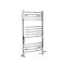 Milano Kent Dual Fuel - Chrome Curved Heated Towel Rail - 1000mm x 500mm