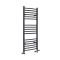 Milano Artle Dual Fuel - Anthracite Curved Heated Towel Rail - 1200mm x 500mm