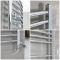 Milano Kent Dual Fuel - Chrome Curved Heated Towel Rail - 1600mm x 500mm