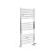 Milano Kent Dual Fuel - Chrome Straight Heated Towel Rail - 1200mm x 400mm