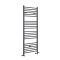 Milano Artle Dual Fuel - Anthracite Straight Heated Towel Rail - 1600mm x 400mm