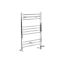 Milano Kent Dual Fuel - Chrome Straight Heated Towel Rail - 800mm x 500mm
