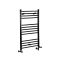 Milano Nero Dual Fuel - Black Straight Heated Towel Rail - 1000mm x 500mm