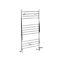 Milano Kent Dual Fuel - Chrome Straight Heated Towel Rail - 1000mm x 600mm