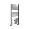 Milano Artle Dual Fuel - Anthracite Straight Heated Towel Rail - 1200mm x 600mm