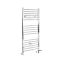 Milano Kent Dual Fuel - Chrome Straight Heated Towel Rail - 1200mm x 600mm