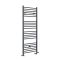 Milano Artle Dual Fuel - Anthracite Straight Heated Towel Rail - 1600mm x 600mm
