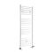 Milano Ive Dual Fuel - White Straight Heated Towel Rail - 1600mm x 600mm