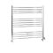 Milano Kent Dual Fuel - Chrome Straight Heated Towel Rail - 1000mm x 1000mm