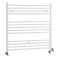 Milano Ive Dual Fuel - White Straight Heated Towel Rail - 1000mm x 1000mm