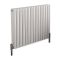 Milano Aruba Ayre - Aluminium White Horizontal Designer Radiator - 600mm x 830mm (Double Panel)