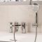 Crosswater Drift - Deck Mounted Bath Shower Mixer Tap with Hand Shower  - Choice of Finish