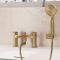 Crosswater Drift - Deck Mounted Bath Shower Mixer Tap with Hand Shower  - Choice of Finish