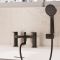 Crosswater Drift - Deck Mounted Bath Shower Mixer Tap with Hand Shower  - Choice of Finish