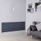 Milano Aruba - Anthracite Horizontal Designer Radiator - 590mm x 1600mm (Single Panel)
