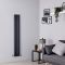 Milano Aruba Slim - Anthracite Space-Saving Vertical Designer Radiator - 1600mm x 236mm (Double Panel)