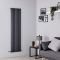 Milano Java - Anthracite Vertical Designer Radiator - 1600mm x 472mm (Single Panel)