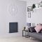 Milano Capri - Anthracite Flat Panel Horizontal Designer Radiator - 635mm x 590mm (Double Panel)
