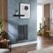 Milano x ECOSO Aruba Electric - Anthracite Horizontal Designer Radiator - 635mm x 413mm (Single Panel) - with Wi-Fi Thermostatic Heating Element