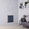 Milano x ECOSO Aruba - Electric Anthracite Horizontal Designer Radiator - 635mm x 590mm (Single Panel) - with Wi-FI Thermostatic Heating Element