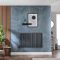 Milano x ECOSO Aruba Electric - Anthracite Horizontal Designer Radiator - 635mm x 1000mm (Single Panel) - with Wi-Fi Thermostatic Heating Element