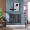 Milano x ECOSO Aruba Electric - Anthracite Horizontal Designer Radiator - 635mm x 826mm (Single Panel) - with Wi-Fi Thermostatic Heating Element