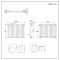 Milano x ECOSO Aruba Electric - Anthracite Horizontal Designer Radiator - 635mm x 826mm (Single Panel) - with Wi-Fi Thermostatic Heating Element
