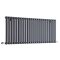 Milano Aruba - Anthracite Horizontal Designer Radiator - 635mm x 1416mm (Single Panel)