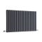 Milano Aruba - Anthracite Horizontal Designer Radiator - 635mm x 1000mm (Double Panel)