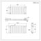Milano Aruba - Anthracite Horizontal Designer Radiator - 635mm x 1000mm (Double Panel)