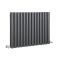 Milano Aruba - Anthracite Horizontal Designer Radiator - 635mm x 826mm (Double Panel)