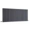 Milano Aruba - Anthracite Horizontal Designer Radiator - 635mm x 1416mm (Double Panel)
