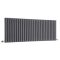 Milano Aruba - Anthracite Horizontal Designer Radiator - 635mm x 1652mm (Double Panel)