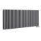 Milano Aruba Flow - Anthracite Horizontal Side Connection Designer Radiator - 635mm x 1652mm (Double Panel)
