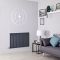 Milano Alpha Electric - Anthracite Horizontal Flat Panel Designer Radiator - 635mm x 980mm (Single Panel)